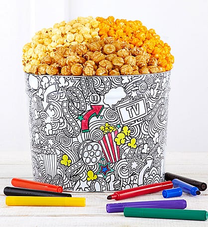 Creative Color 2 Gallon Popcorn Tin